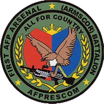 Coat of arms (crest) of the 1st Arsenal Battalion, Philippine Army
