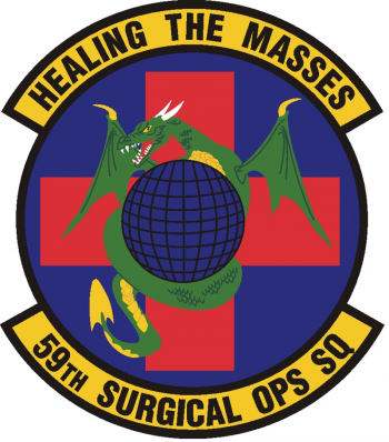 Coat of arms (crest) of the 59th Surgical Operations Squadron, US Air Force