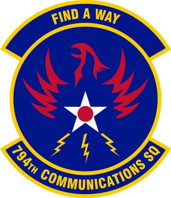Coat of arms (crest) of the 794th Communications Squadron, US Air Force