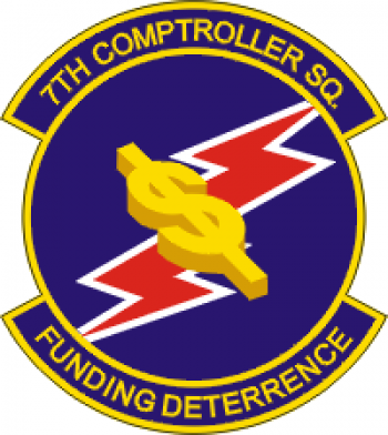Coat of arms (crest) of the 7th Comptroller Squadron, US Air Force