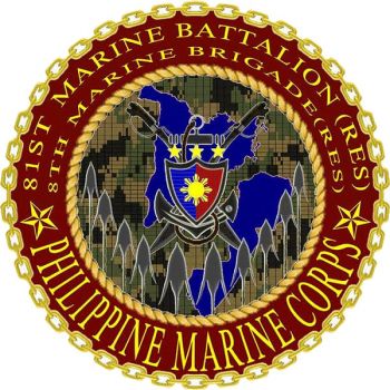 Coat of arms (crest) of the 81st Marine Battalion (Reserve), Philippine Marine Corps