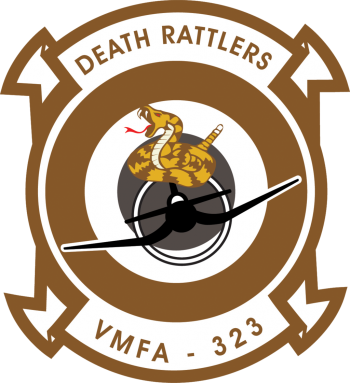 Coat of arms (crest) of the VMFA-323 Death Rattlers, USMC