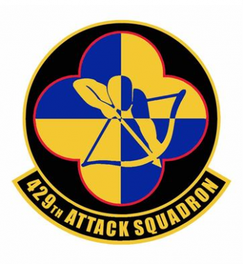 Coat of arms (crest) of the 429th Attack Squadron, US Air Force