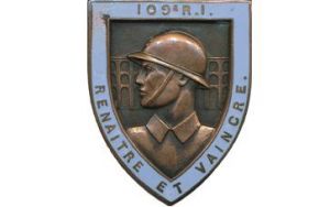 Coat of arms (crest) of the 109th Infantry Regiment, French Army