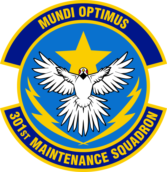 File:301st Maintenance Squadron, US Air Force.png