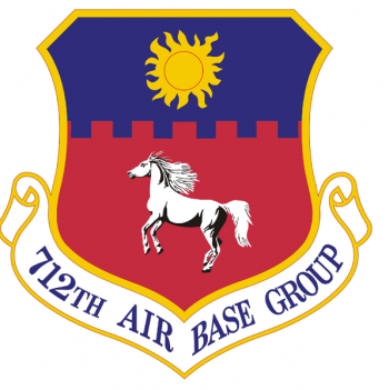 Coat of arms (crest) of the 712th Air Base Group, US Air Force