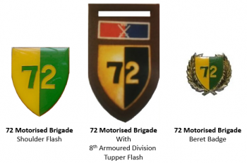 Coat of arms (crest) of 72 Brigade, South African Army