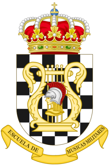 Coat of arms (crest) of the Military School of Music, Spain