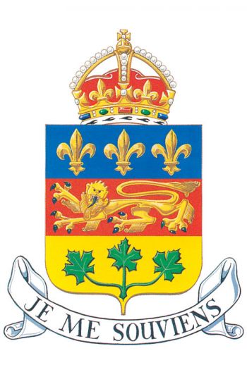 Arms (crest) of Quebec (province)