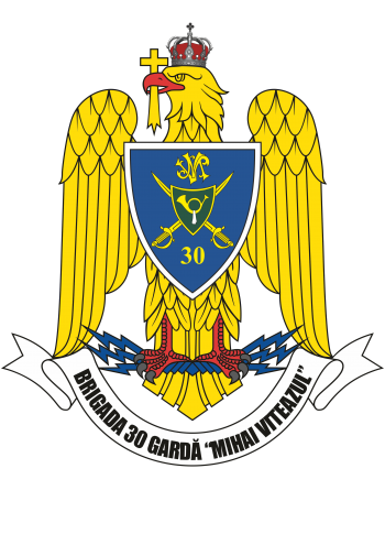 Coat of arms (crest) of the 30th Guards Brigade Mihai Viteazul, Romanian Army