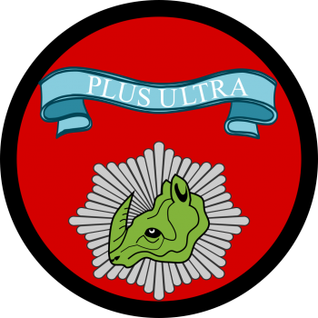 Emblem (crest) of the Headquarters Company, I Battalion, The Royal Life Guards, Danish Army
