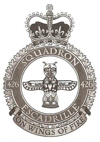 Coat of arms (crest) of No 426 Squadron, Royal Canadian Air Force