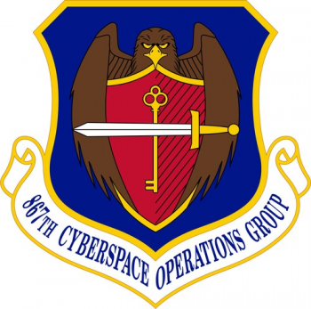Coat of arms (crest) of the 867th Cyberspace Operations Group, US Air Force