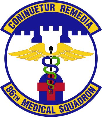Coat of arms (crest) of the 86th Medical Squadron, US Air Force