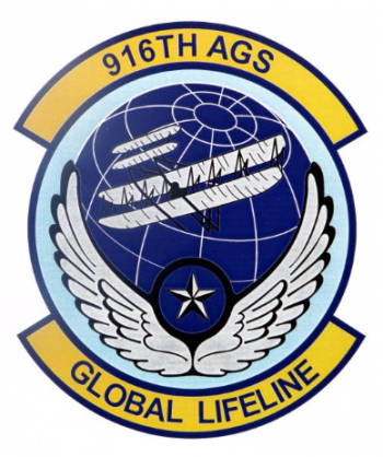 Coat of arms (crest) of the 916th Aircraft Generation Squadron, US Air Force