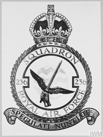 Coat of arms (crest) of the No 236 Squadron, Royal Air Force