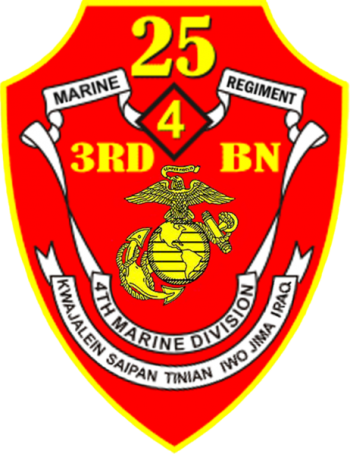 Coat of arms (crest) of the 3rd Battalion, 25th Marines, USMC