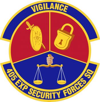 Coat of arms (crest) of the 405th Expeditionary Security Forces Squadron, US Air Force