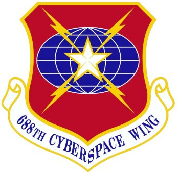 Coat of arms (crest) of the 688th Cyberspace Wing, US Air Force