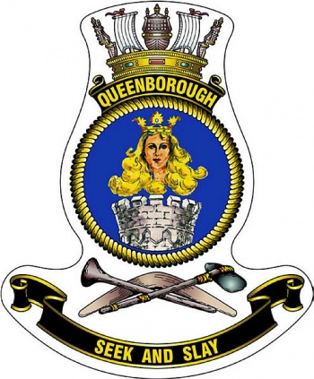Coat of arms (crest) of the HMAS Queenborough, Royal Australian Navy