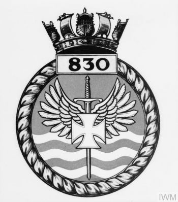 Coat of arms (crest) of the No 830 Squadron, FAA