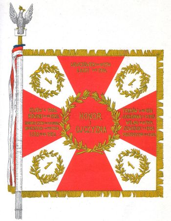 Coat of arms (crest) of 1st Legion J. Piłsudski Infantry Regiment, Polish Army