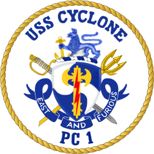 Coastal Patrol Ship USS Cyclone (PC-1).png