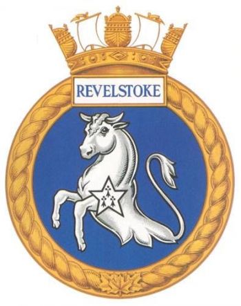 Coat of arms (crest) of the HMCS Revelstoke, Royal Canadian Navy