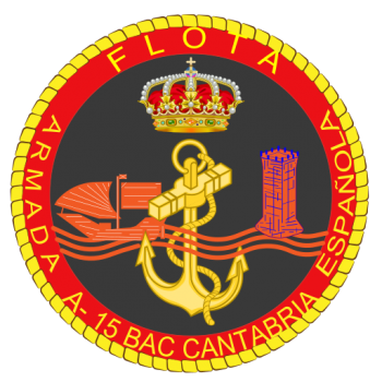 Coat of arms (crest) of the Replenishment Oiler Cantabria (A-15), Spanish Navy