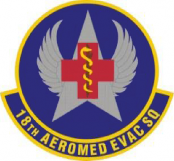 Coat of arms (crest) of the 18th Aeromedical Evacuation Squadron, US Air Force