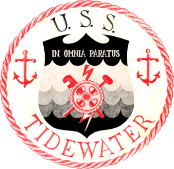 Coat of arms (crest) of the Destroyer Tender USS Tidewater (AD-31)