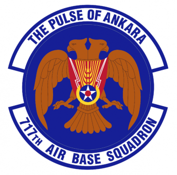 Coat of arms (crest) of the 717th Air Base Squadron, US Air Force