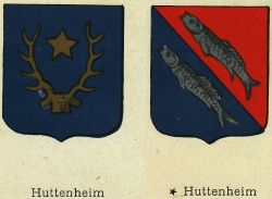 Blason d'Huttenheim/Arms (crest) of Huttenheim