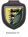 Jaeger Battalion 551, German Army.png