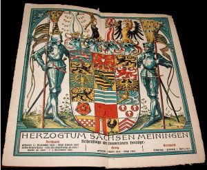 Wappen von Sachsen-Meiningen-Hildburghausen/Coat of arms (crest) of  Sachsen-Meiningen-Hildburghausen